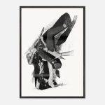 Moshpit Poetry 39 / Limited Edition of 3 / Premium Wooden Framed Poster With Museum-Quality Matte Paper 70x100 cm / 28x40″